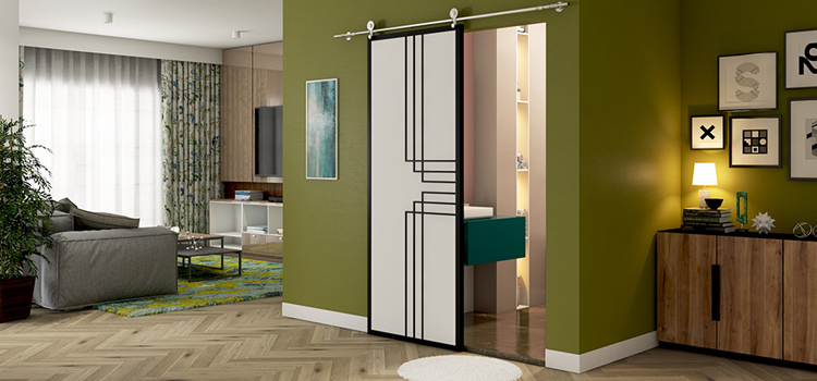 sliding bathroom door installation in Jamul